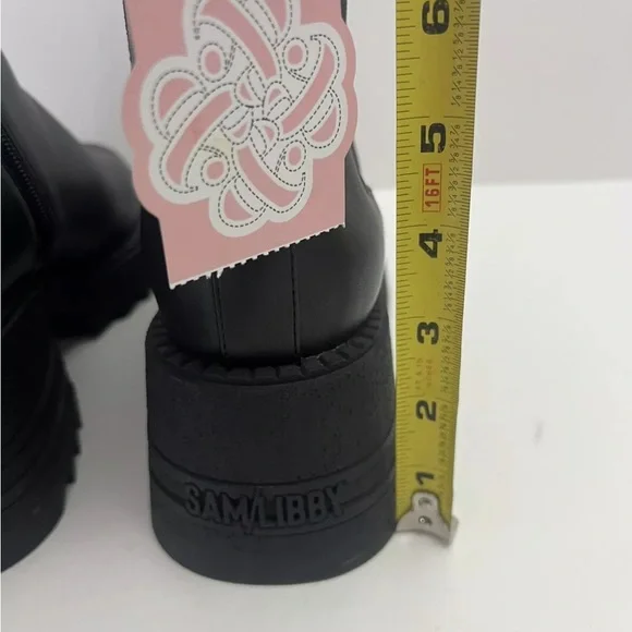 NWT! Sam & Libby Black Women's SIZE 10 Lennon Heeled Chelsea Boots - Picture 9 of 14